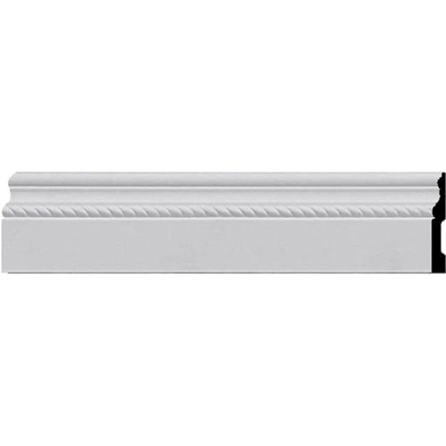 4 1/2"H x 5/8"P x 94 1/2"L Oslo Rope Baseboard Moulding