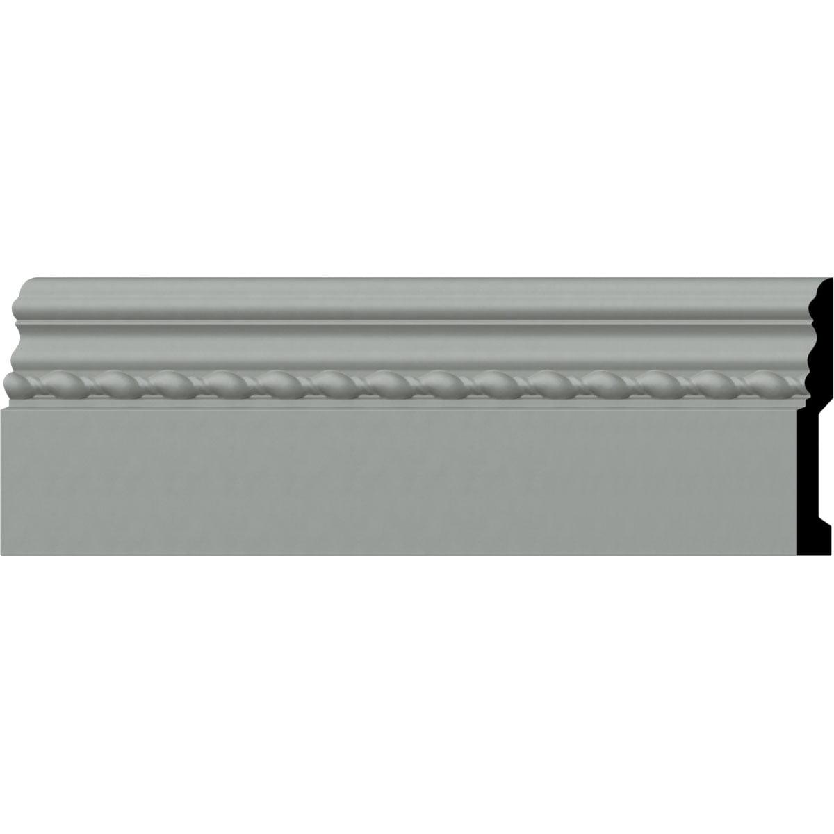 Architectural Primed Polyurethane 4.5"H Baseboard Moulding