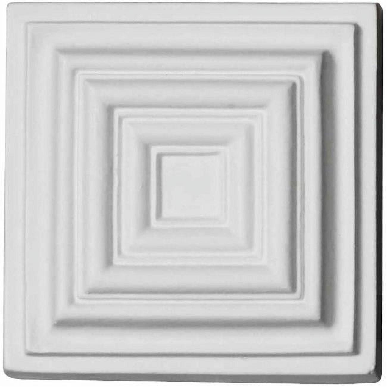 Leandros White Solid Urethane Decorative Rosette