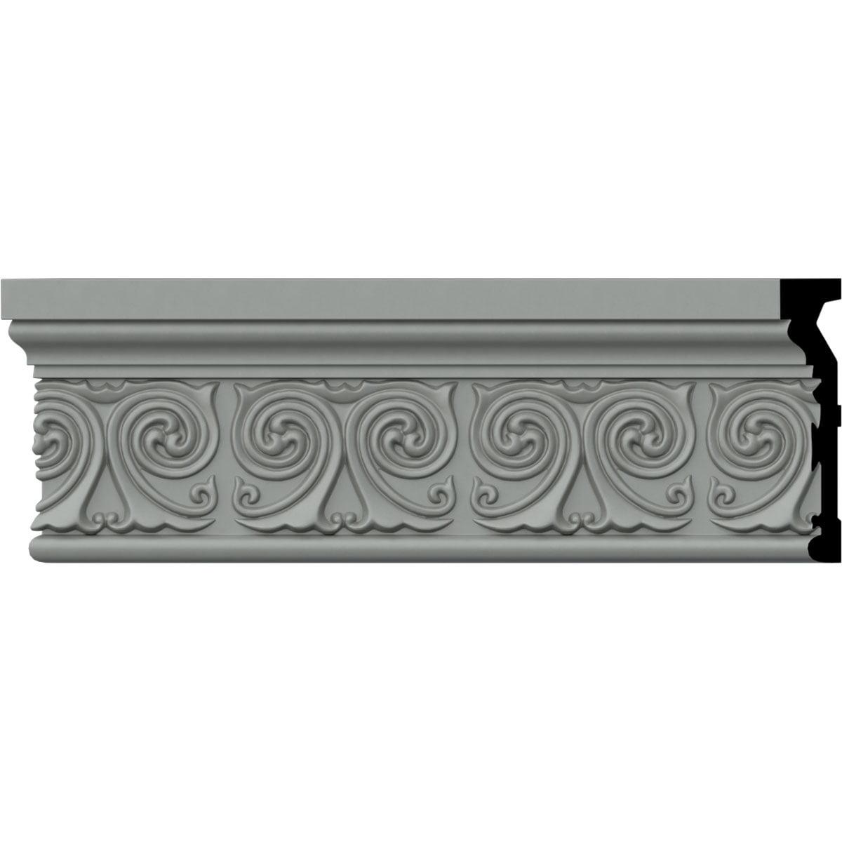 Ekena Millwork Ralston 4.63'' H x 95.88'' W x 1'' D Urethane Chair Rail