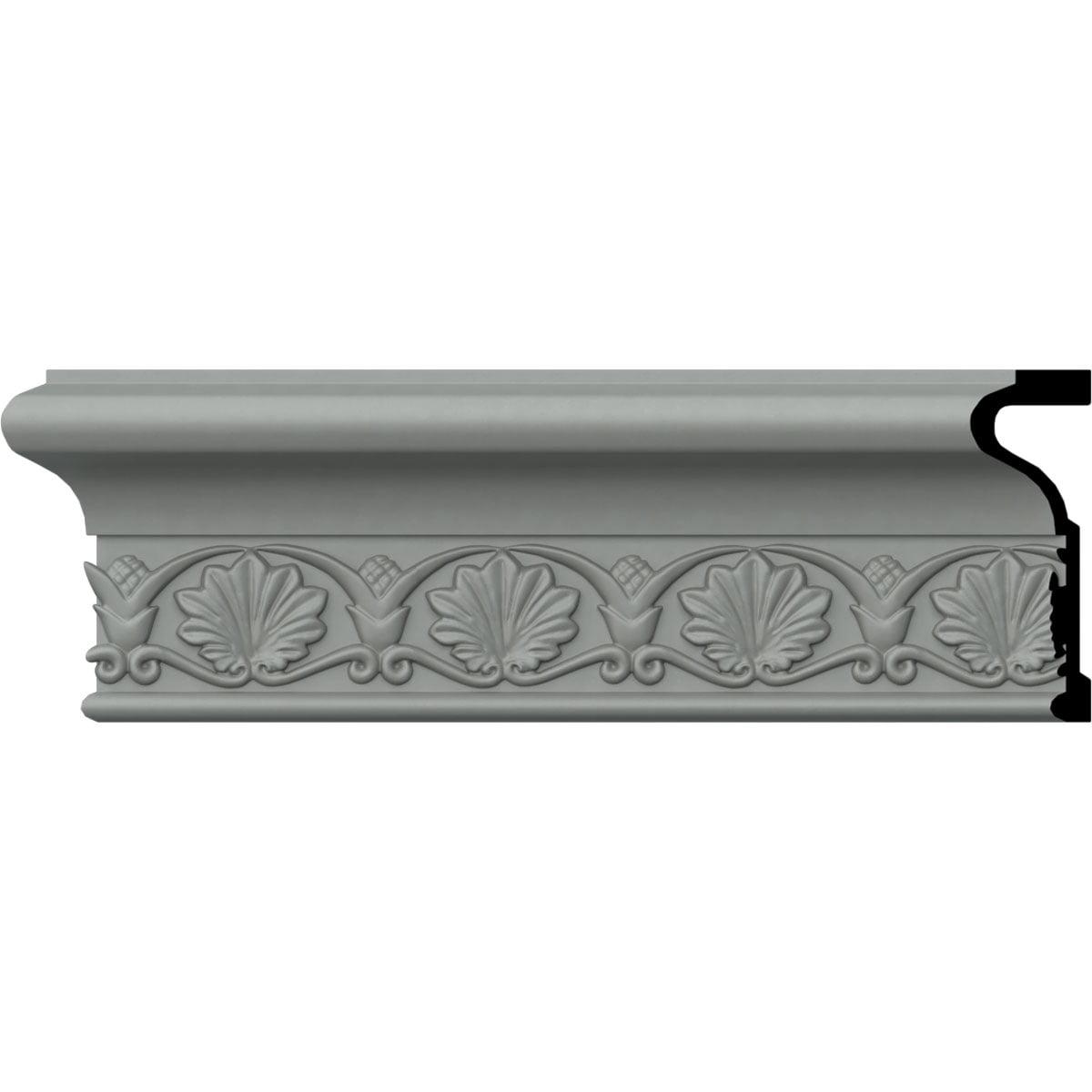 Ekena Millwork Emily 4'' H x 96'' W x 1.375'' D Urethane Chair Rail