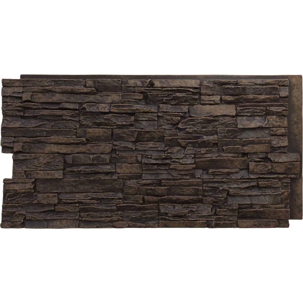 Canyon Ridge Stacked Faux Stone 45.75" x 24.5" Wall Paneling