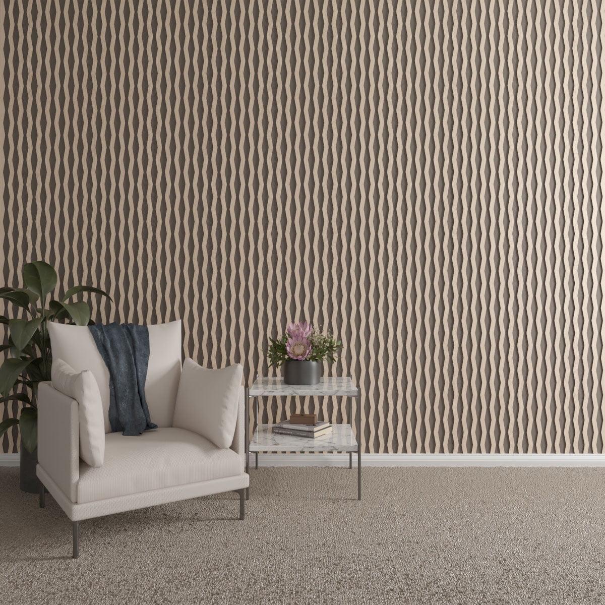 Ekena Millwork Eastport Adjustable Wood Decorative Slat Wall Panel Kit