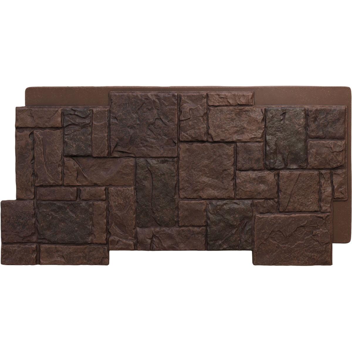 Deep Creek Castle Rock Faux Stone Siding Panel, 49" x 24.5"