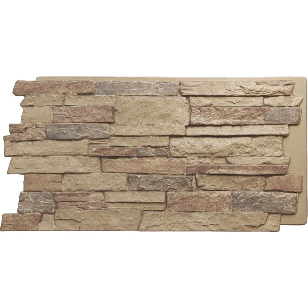 Acadia Ledge Stacked Faux Stone Wall Paneling