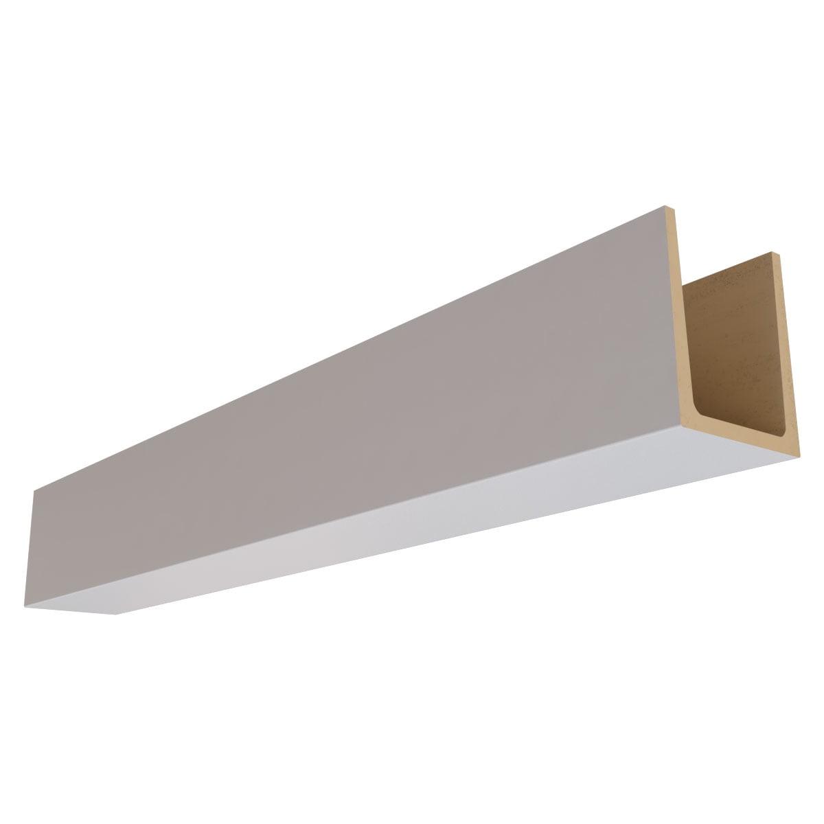 Sanded Smooth HeritageTimber Faux Wood 3-Sided Ceiling Beam (U-Beam)