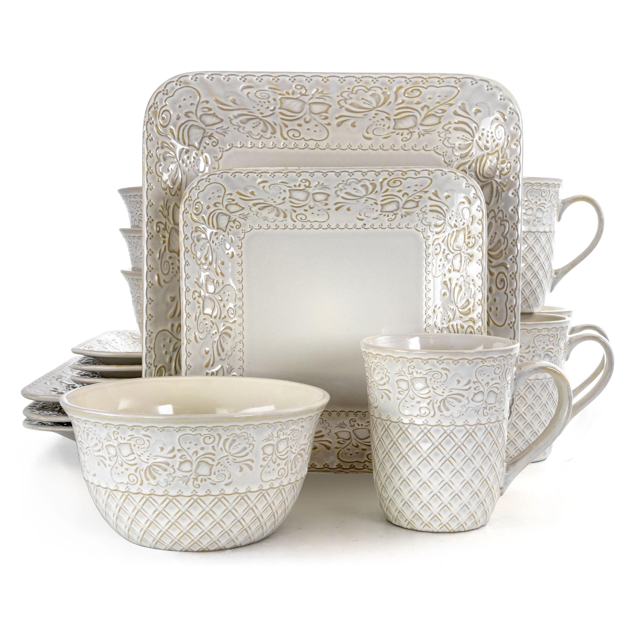 Andhy 16 Piece Stoneware Dinnerware Set - Service for 4