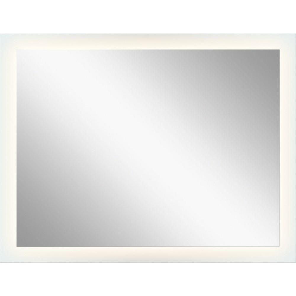 Elan Frosted Glass Rectangular LED Bathroom Vanity Mirror