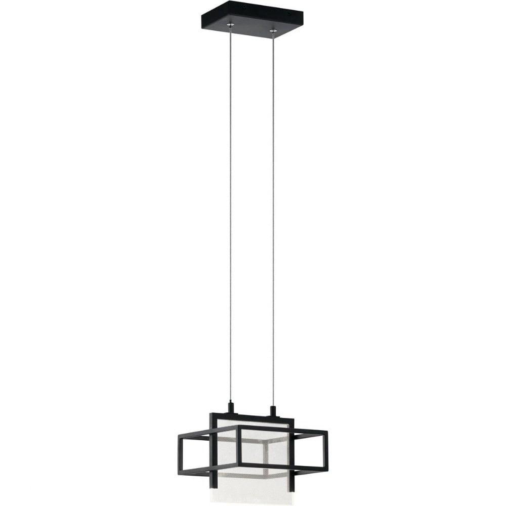 Vega Mini Matte Black LED Pendant with Clear Acrylic