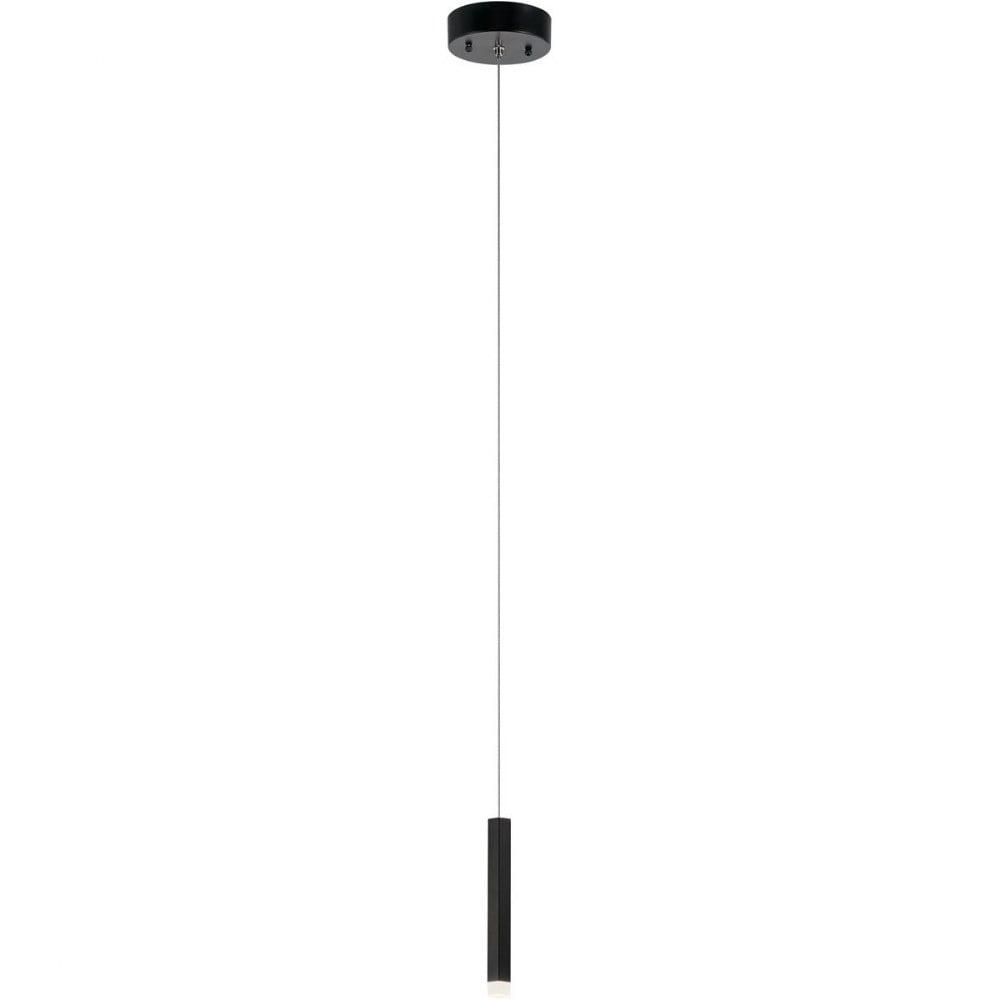 Soho Black Etched Acrylic LED Mini Pendant - 7.75 Inch