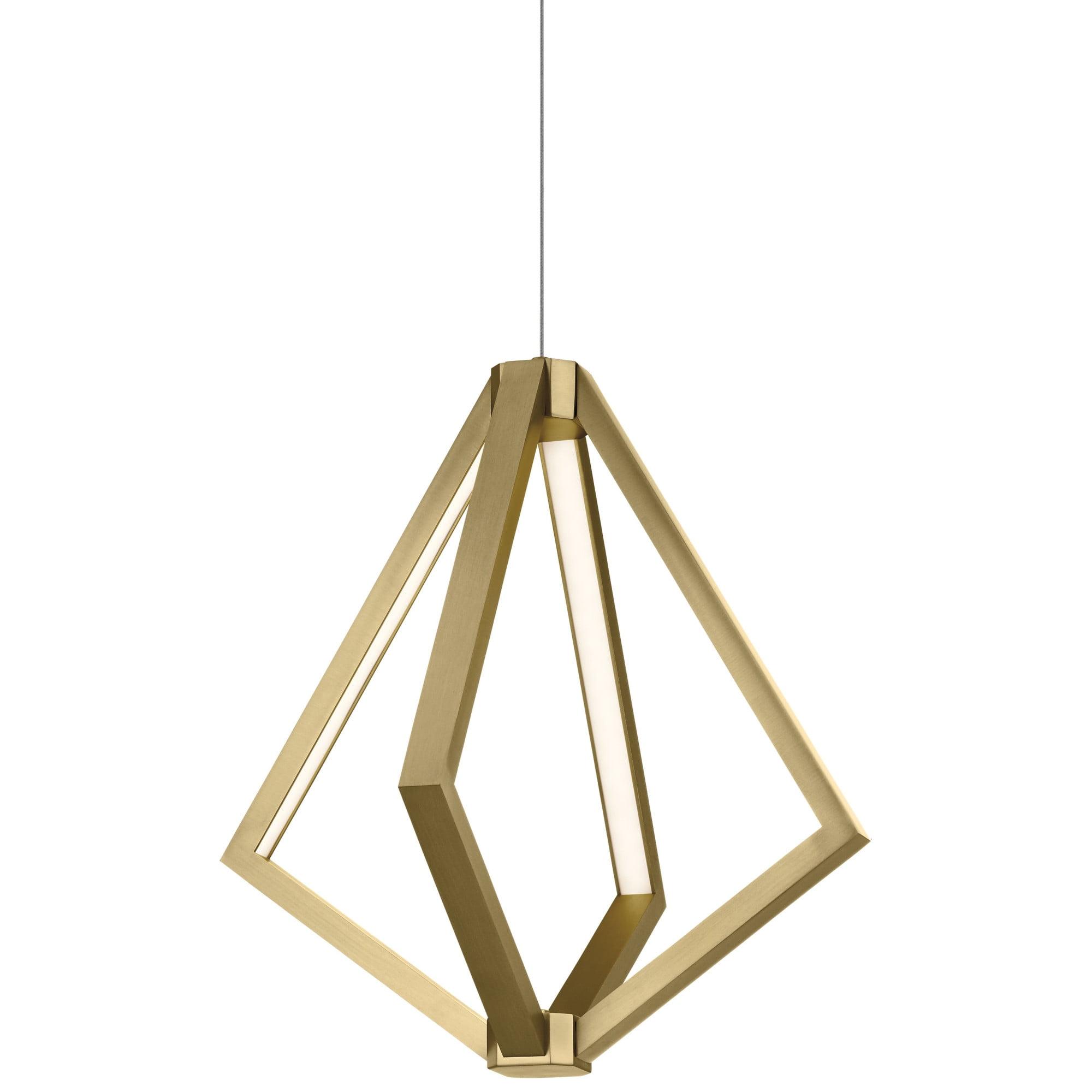 Elan Everest 19 3/4" Wide Champagne Gold 4-Light LED Pendant