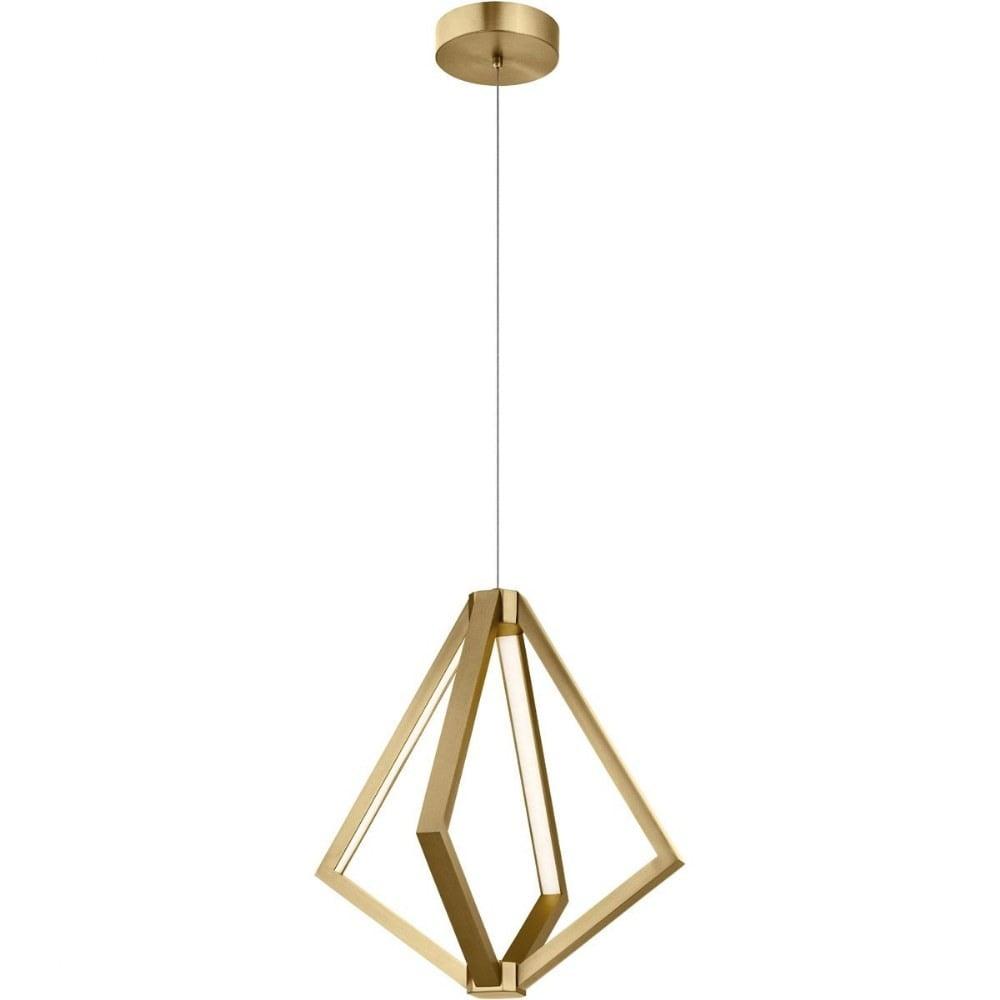 Elan Everest 19 3/4" Wide Champagne Gold 4-Light LED Pendant