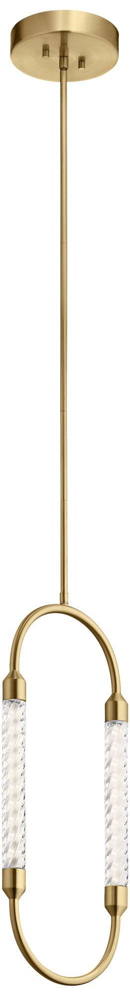 Elan Kiaan 9 1/4" Wide Champagne Gold LED Mini Pendant