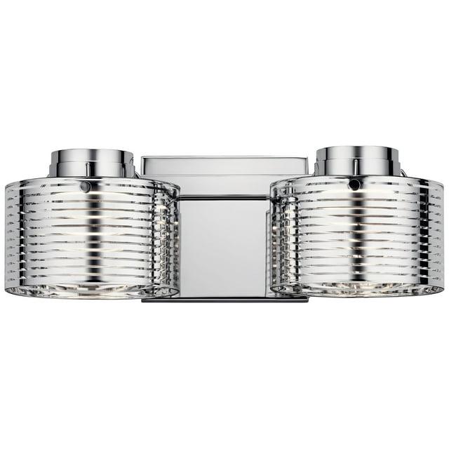 Elan Santora 5" High Polished Chrome 2-Light LED Wall Sconce
