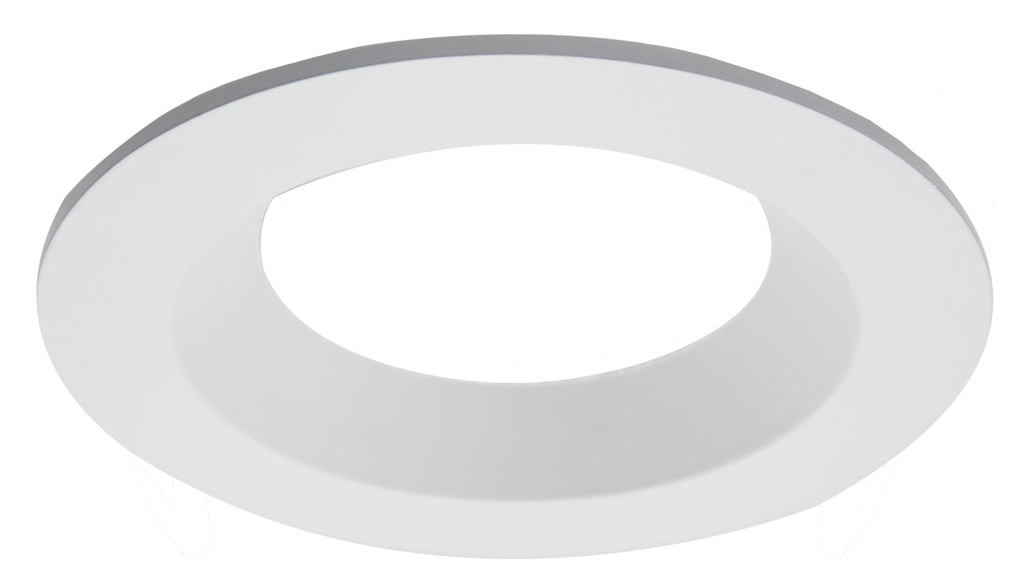 White Aluminum 4" Open Shower Recessed Trim