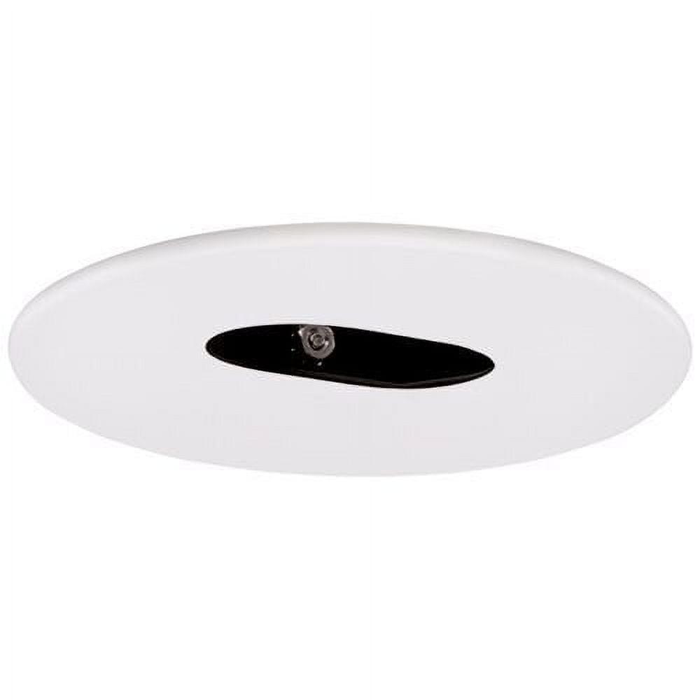 White Glass Adjustable LED Recessed Ceiling Trim, 4-inch