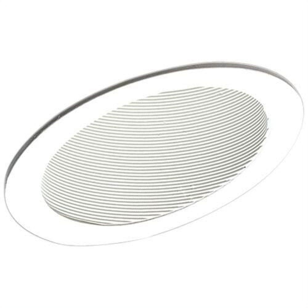 6'' White Baffle Recessed Trim for LED and Incandescent Bulbs