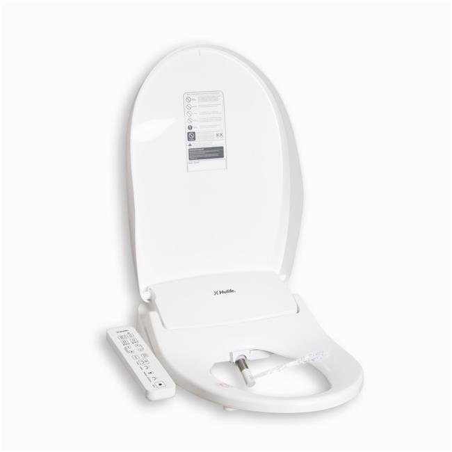 Hulife HLB-3000EC Electric Bidet Seat for Elongated Toilets White : Microfiber, Machine Washable, Non-Slip Backing