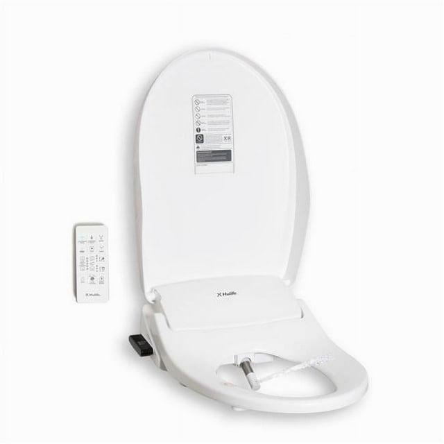 Hulife HLB-3000EC Electric Bidet Seat for Elongated Toilets White : Microfiber, Machine Washable, Non-Slip Backing