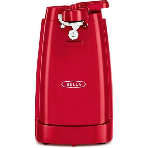 Electric Can Opener and Knife Sharpener, Multifunctional Jar and Bottle Opener with Removable Cutting Lever and Cord Storage, Stainless Steel Blade, Sage