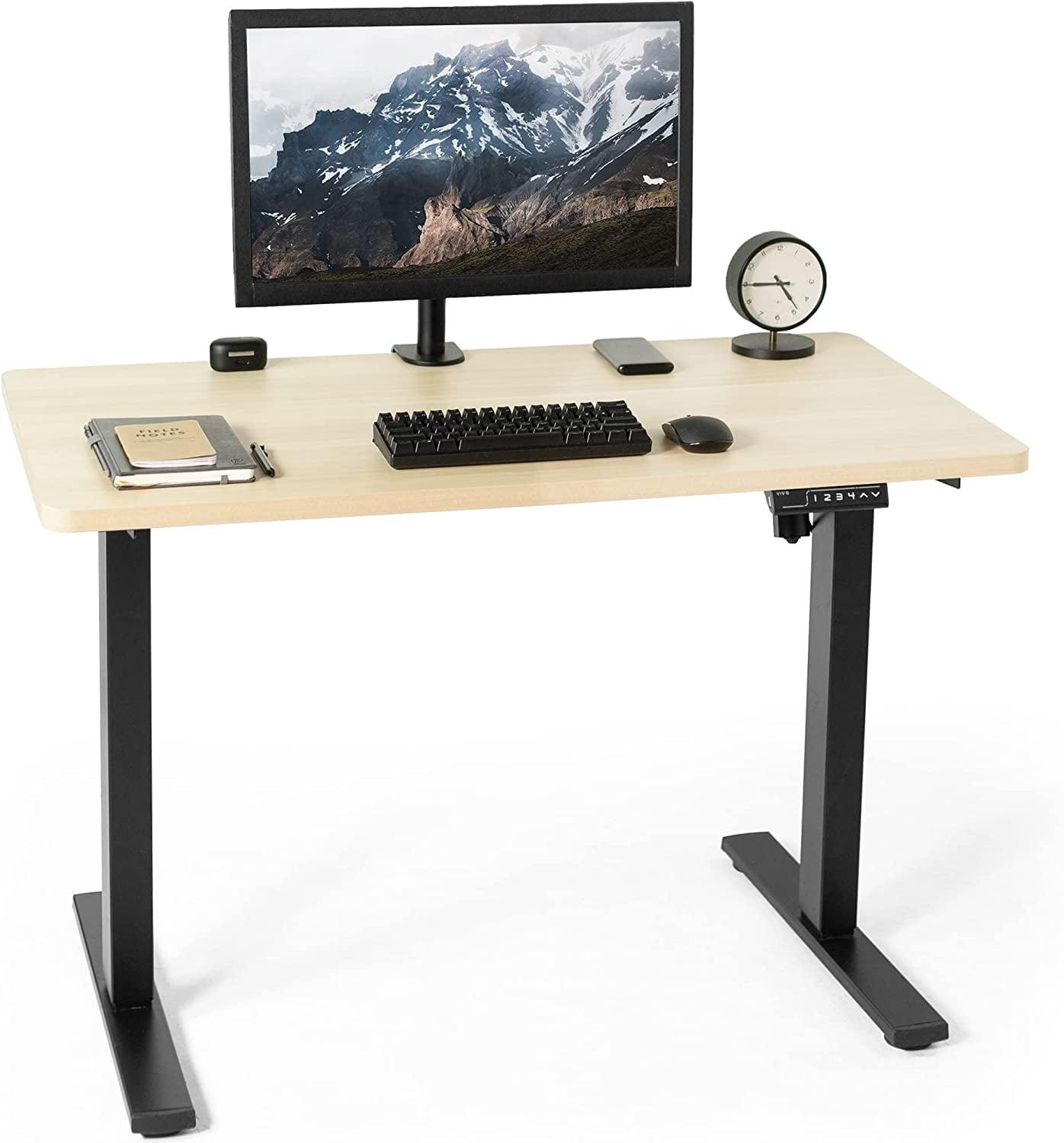 VIVO Single Motor Electric Desk with Push Button Memory Controller