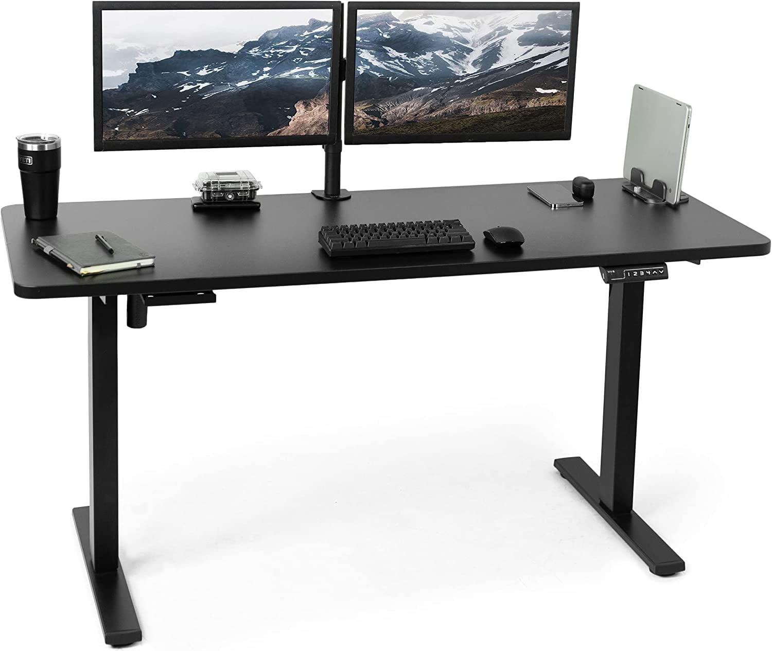 VIVO Single Motor Electric Desk with Push Button Memory Controller