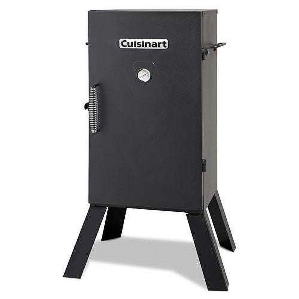 Cuisinart 30" Black Electric Smoker with Chrome-Coated Racks