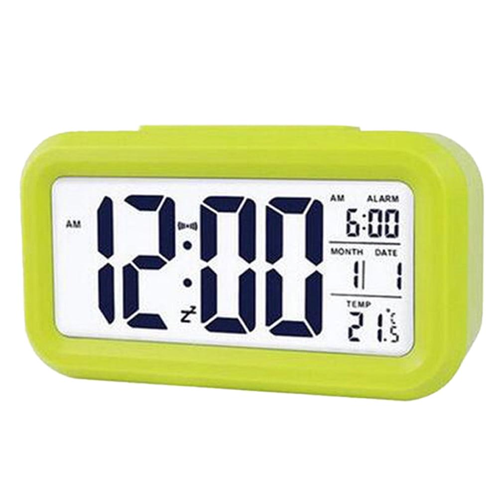 Reloj Despertador Electrónico, Reloj Inteligente Luminoso, Regalo de Reloj Despertador digital LED Creativo para Estudiantes y Niños - Verde