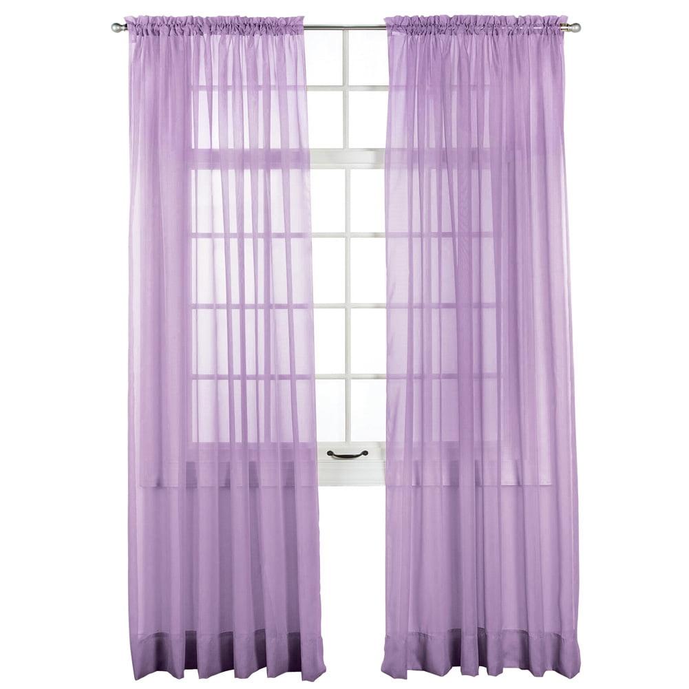 Elegance Polyester Sheer Curtain Panel