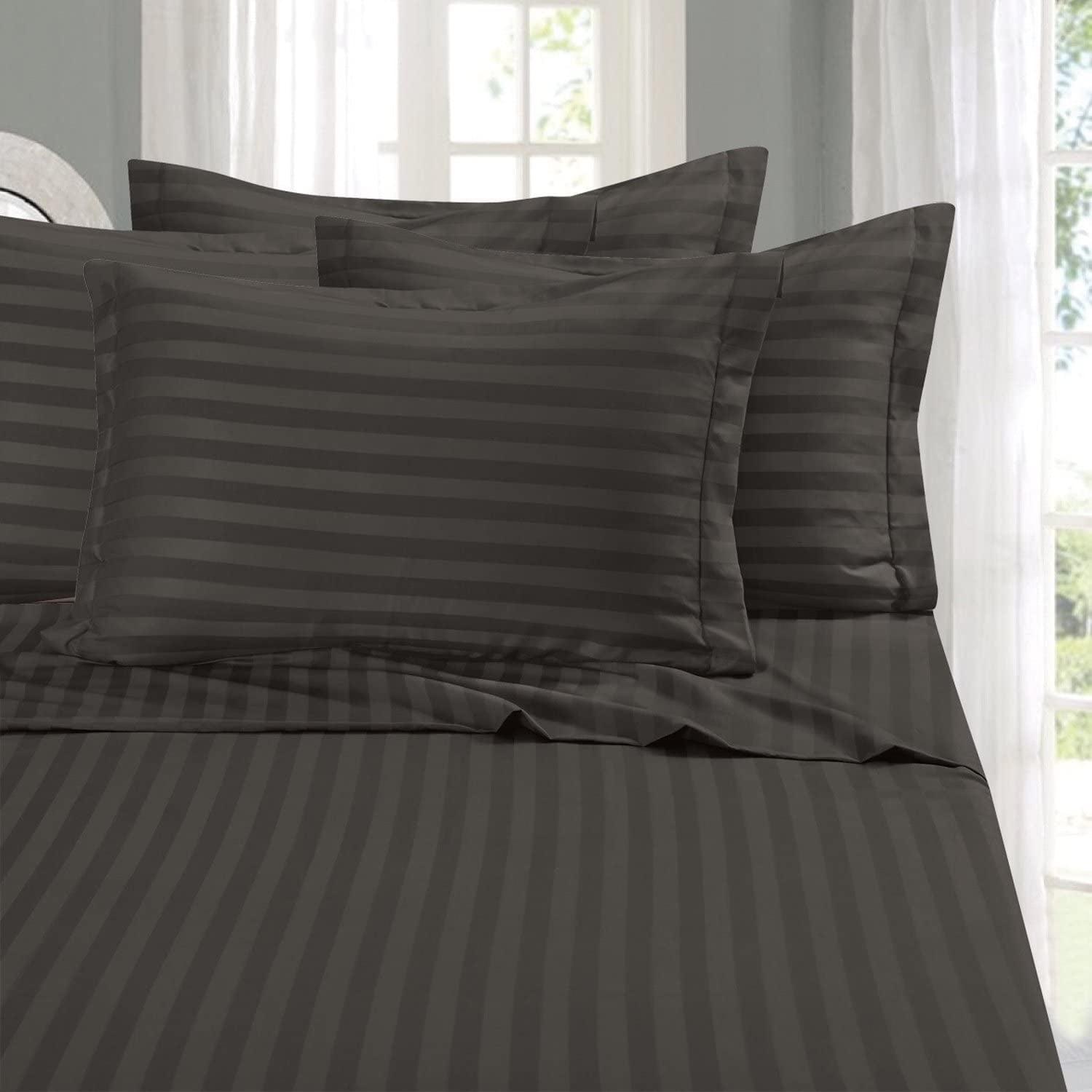 ELEGANT COMFORT Percale Striped Sheet Set