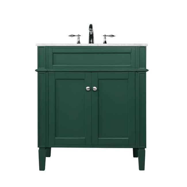 Elegant Decor  30 in. Single Bathroom Vanity in Green