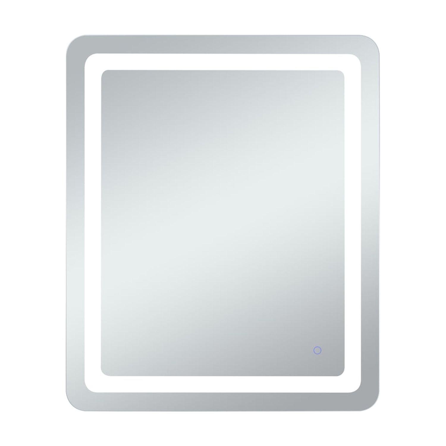 Elegant Lighting Genesis 30in x 36in soft edge LED mirror