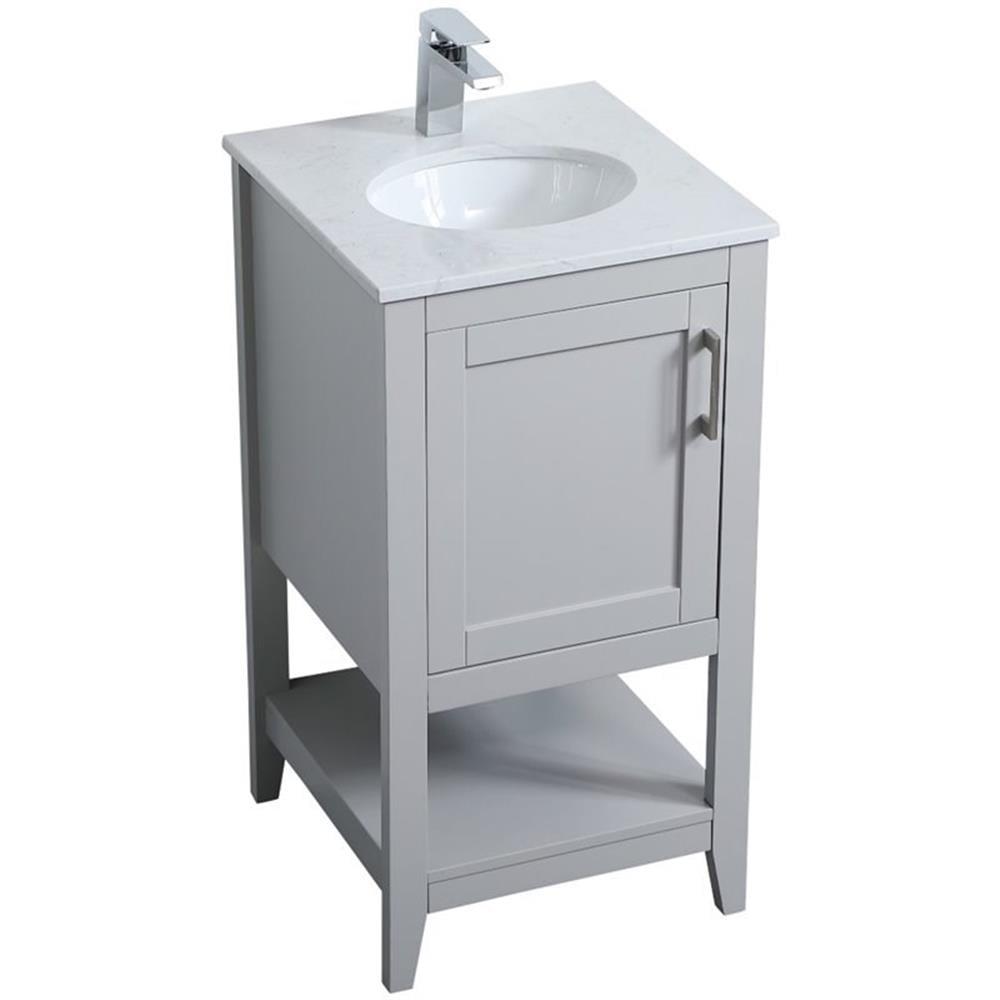 Elegant Lighting 18 inch Single Bathroom Vanity in Grey