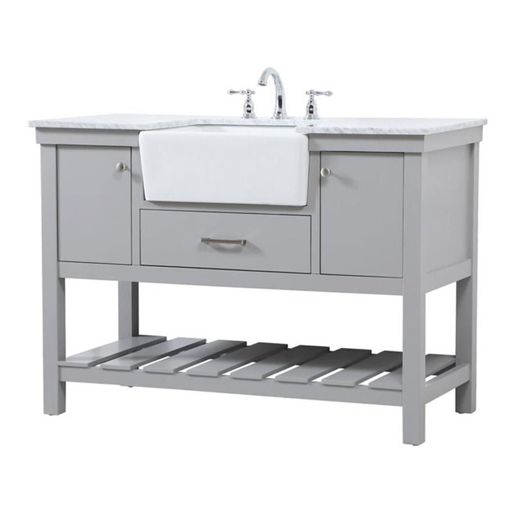 Pelaghia 48'' Single Bathroom Vanity with Marble Top