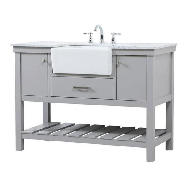 Pelaghia 48'' Single Bathroom Vanity with Marble Top