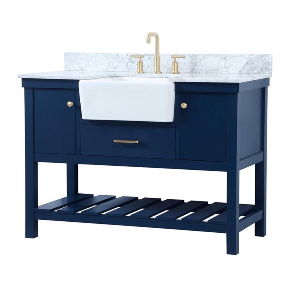 Pelaghia 48'' Single Bathroom Vanity with Marble Top