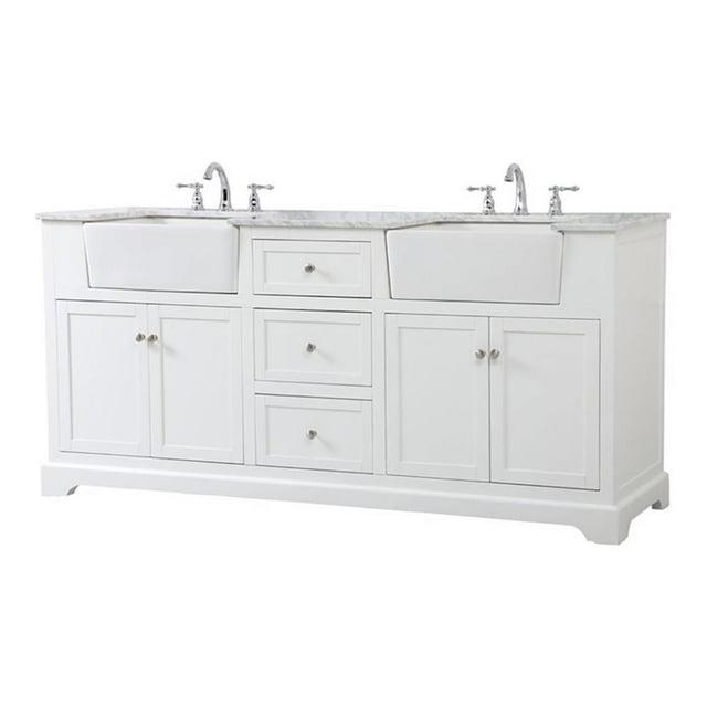 Emiliano 72'' Double Bathroom Vanity with Top