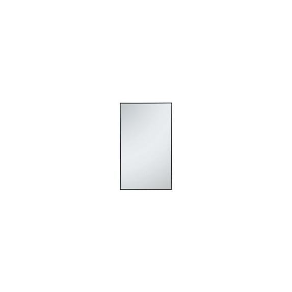 Elegant Decor MR43660BK 36 in. Metal Frame Rectangle Mirror in Black - 35.25 x 71.25 x 0.16 in.