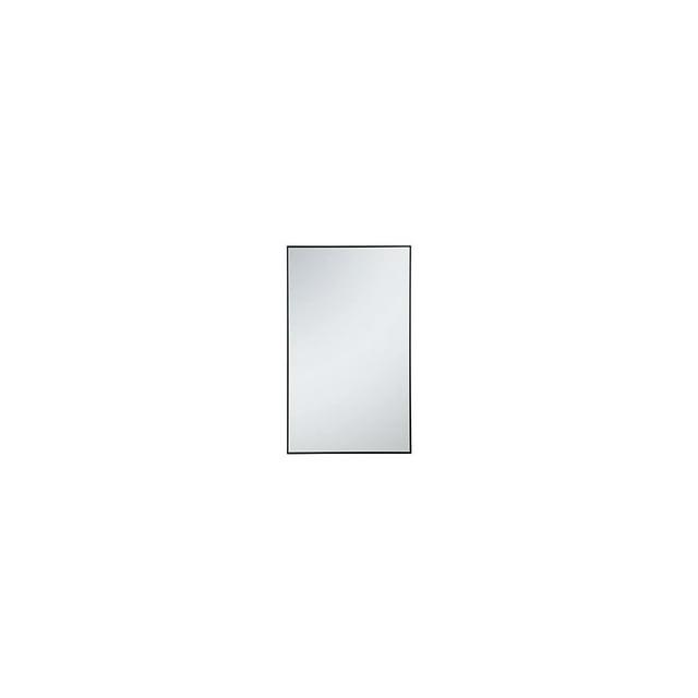 Elegant Decor MR43660BK 36 in. Metal Frame Rectangle Mirror in Black - 35.25 x 71.25 x 0.16 in.