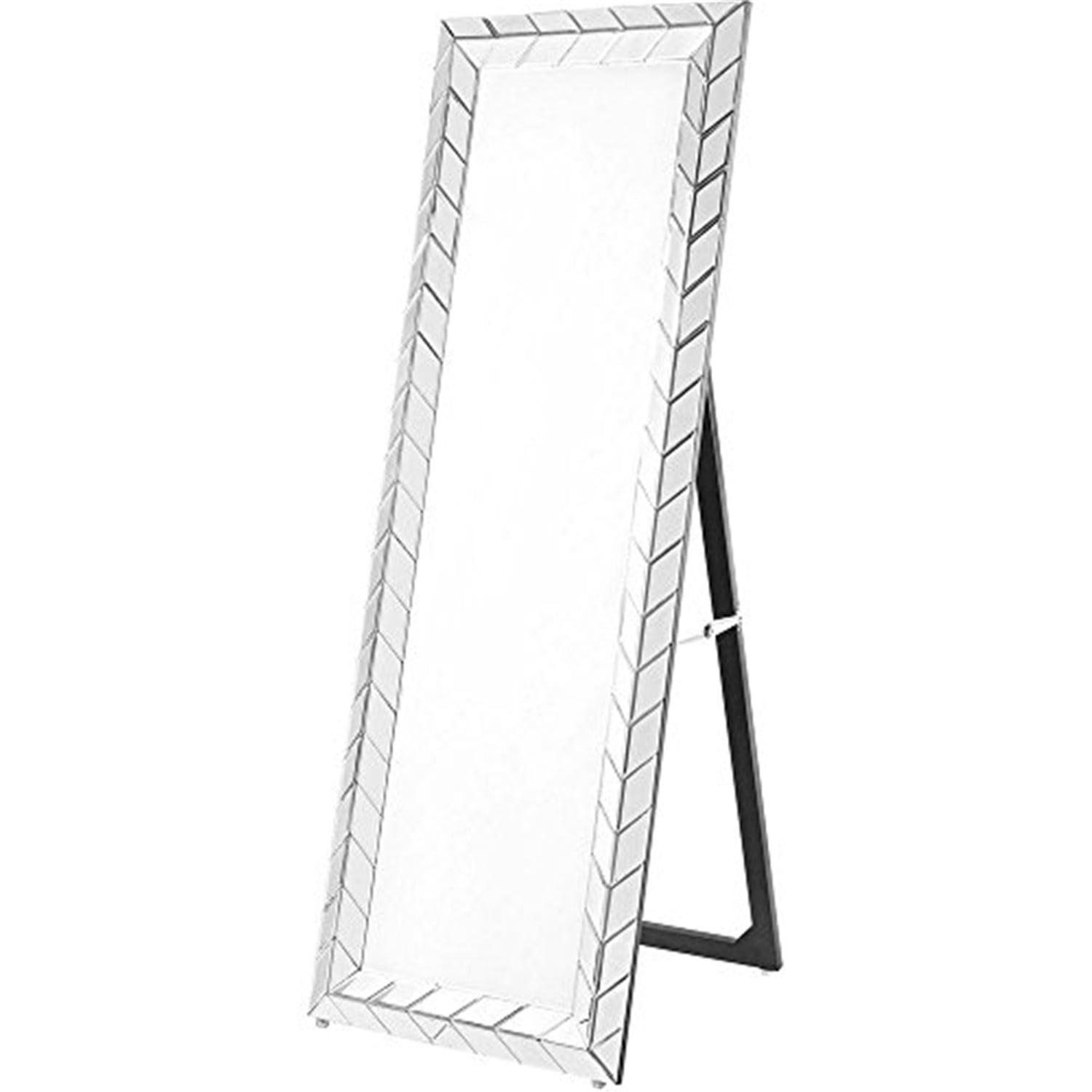 Elegant Sparkle 22" Clear Full-Length Contemporary Mirror