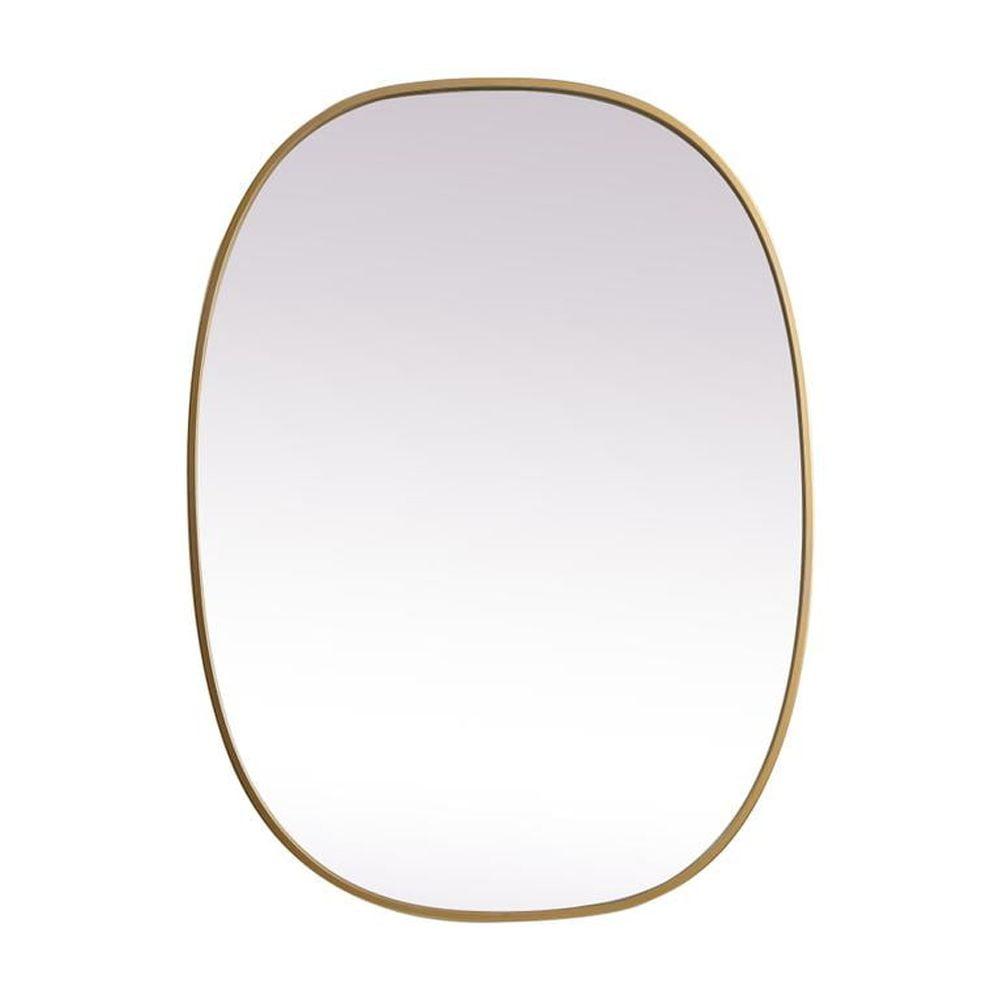 Sabine Metal Curved Oval Wall Mirror