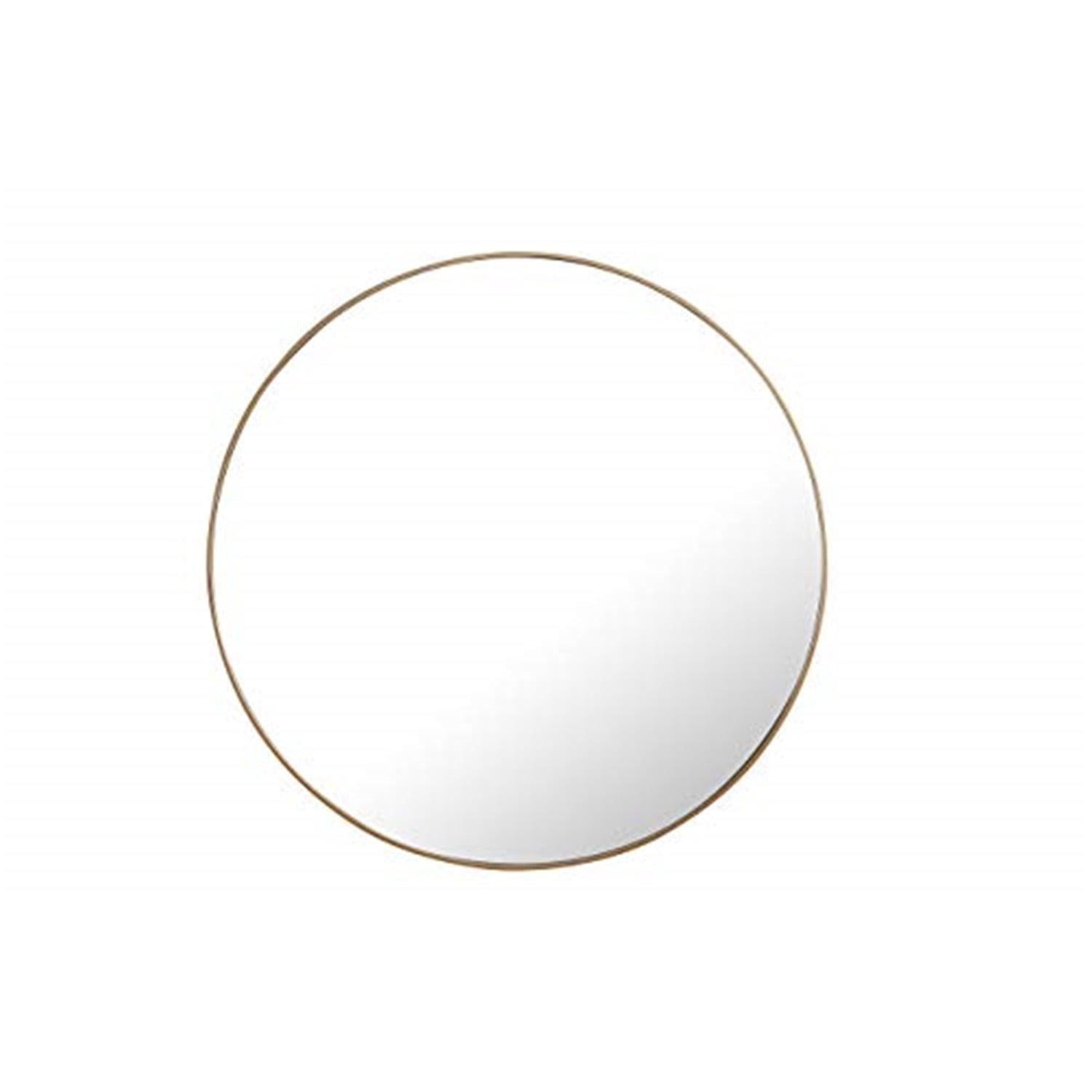 48 in. Eternity Metal Frame Round Mirror, Brass
