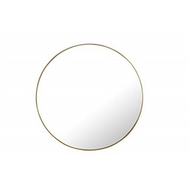 48 in. Eternity Metal Frame Round Mirror, Brass