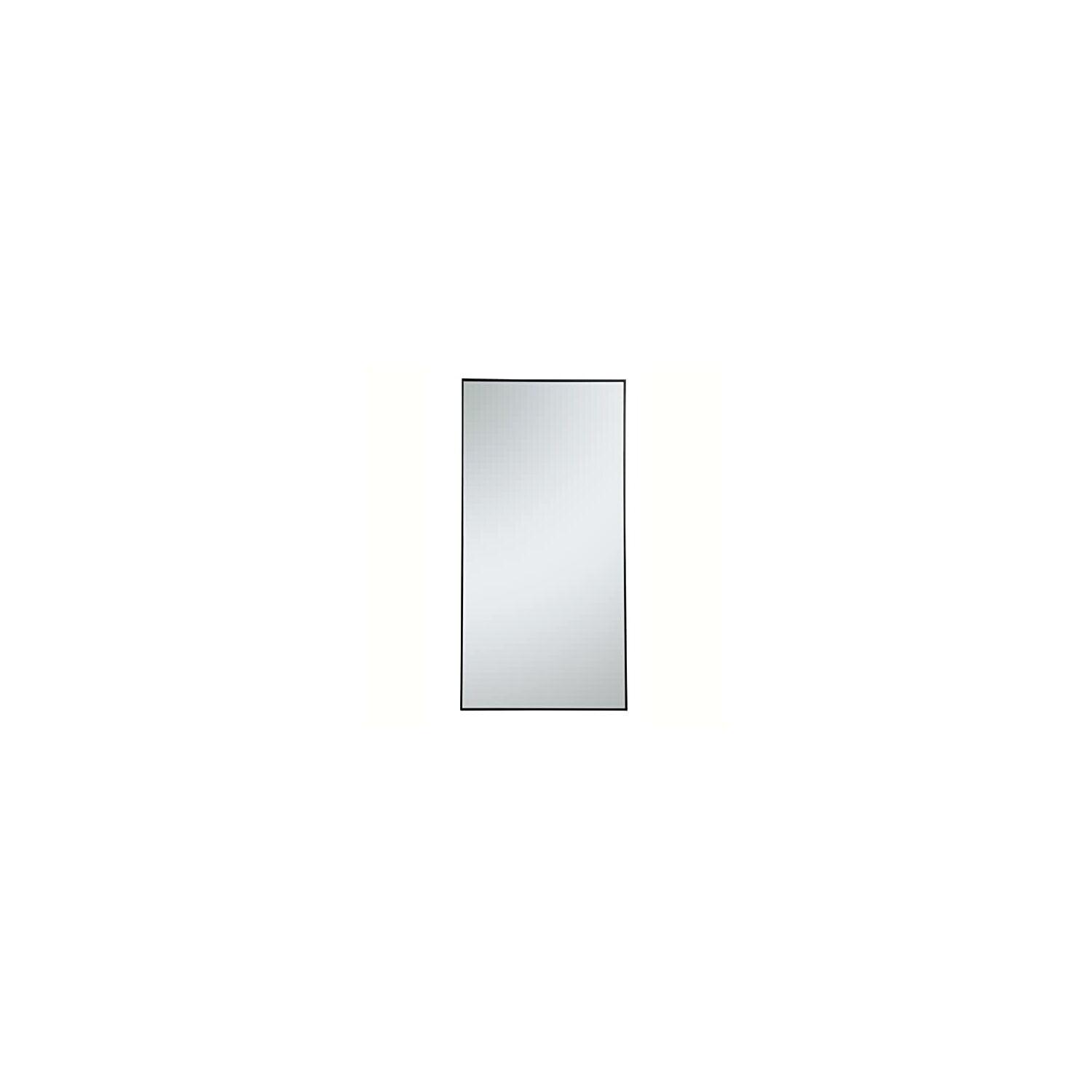 Elegant Decor MR43672BK 36 in. Metal Frame Rectangle Mirror in Black - 35.25 x 71.25 x 0.16 in.