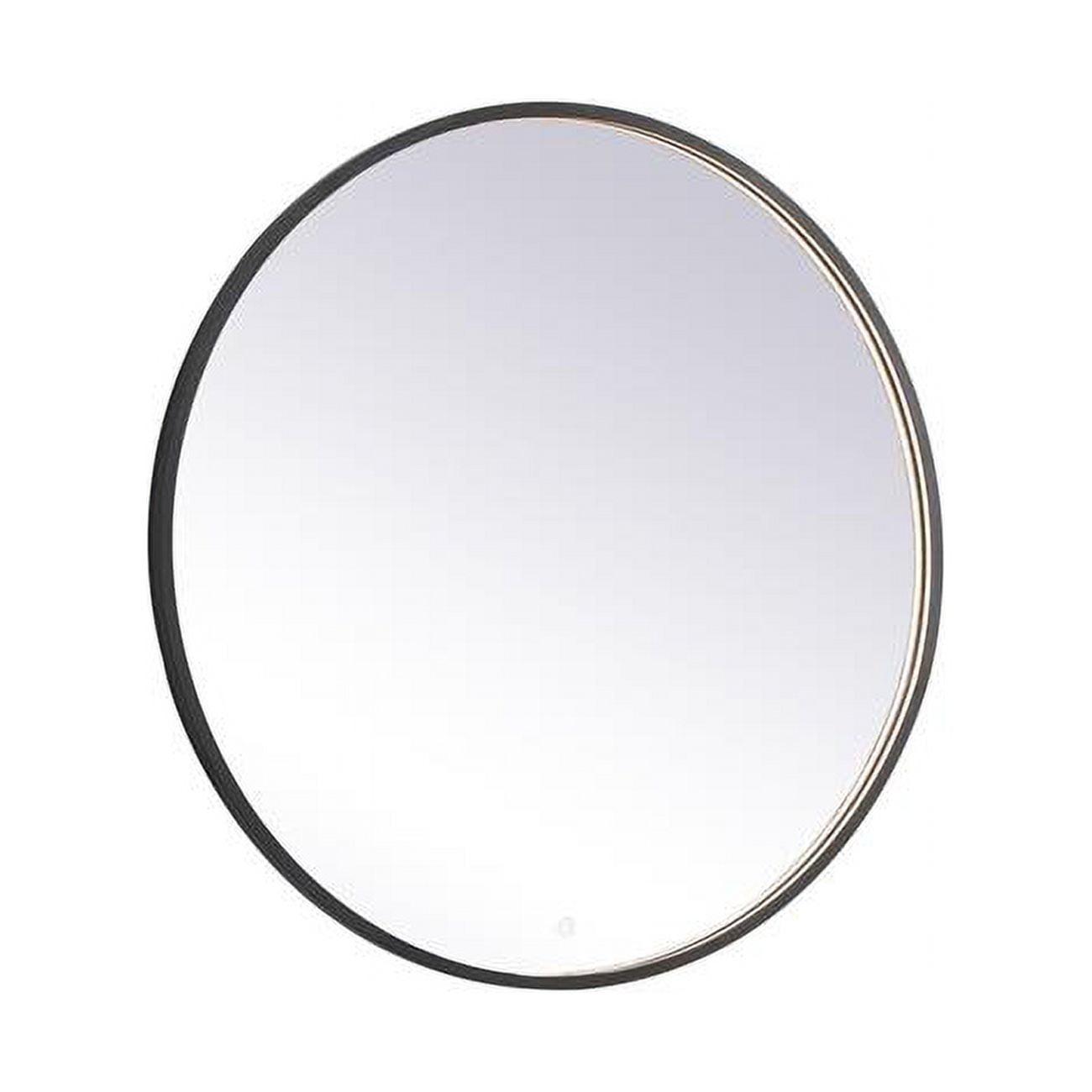 Elegant Lighting Pier 39 inch LED Mirror with Adjustable Color Temperature 3000K/4200K/6400K in Black