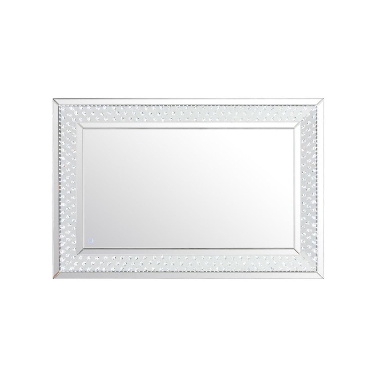 Raiden 32" x 48" LED Crystal Embellished Rectangular Mirror