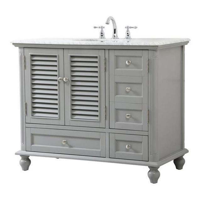 Elegant Kitchen and Bath Elegant Kitchen and Bath 42 Inch Single Bathroom Vanity