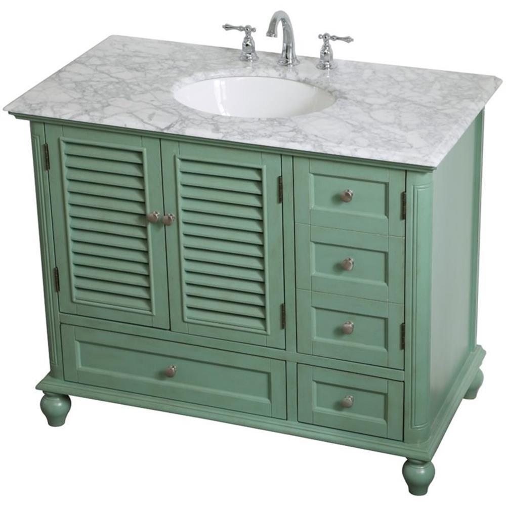 Elegant Kitchen and Bath Elegant Kitchen and Bath 42 Inch Single Bathroom Vanity