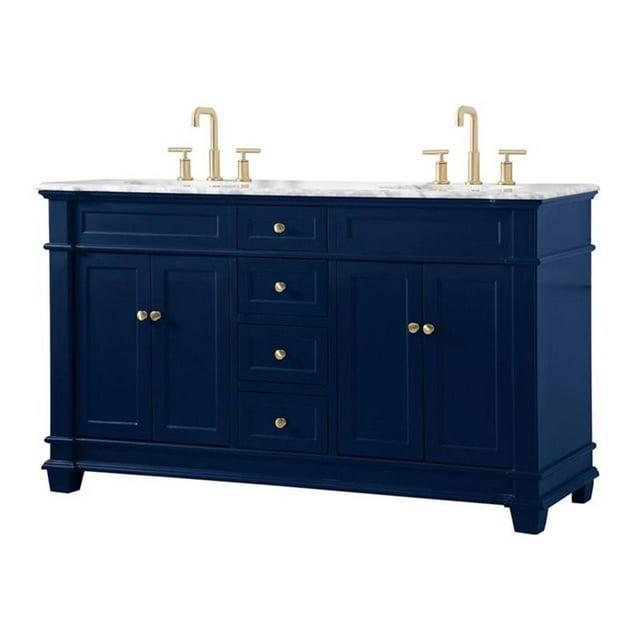 Etta Avenue™ Lydie 60'' Double Bathroom Vanity with Marble Top