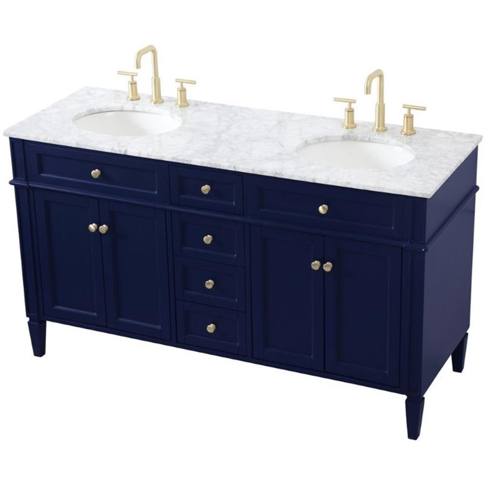 Etta Avenue™ Lydie 60'' Double Bathroom Vanity with Marble Top